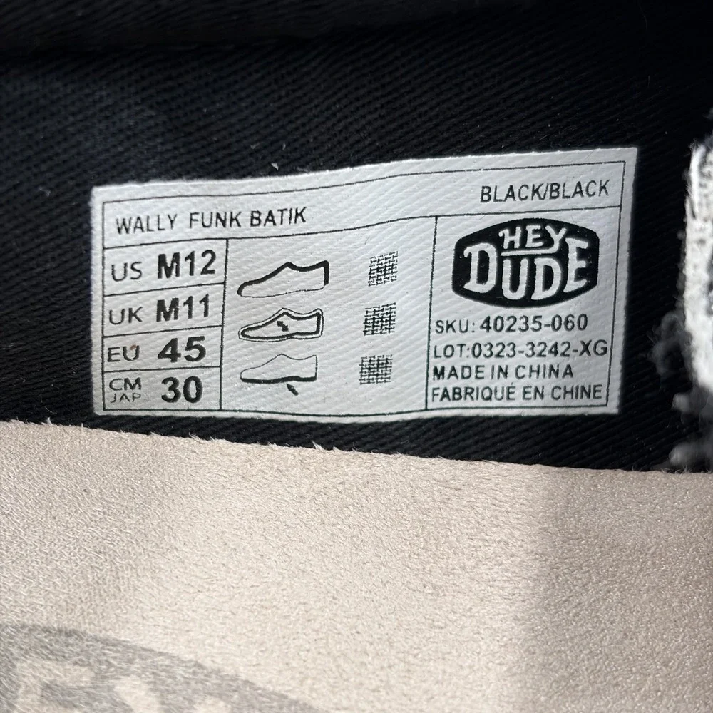 Hey Dude size 12